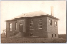 VINTAGE BRISTOL PUBLIC LIBRARY BRISTOLVILLE OHIO REAL PHOTO RPPC POSTCARD PP picture