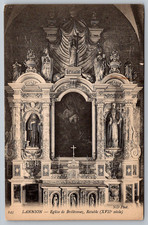 c1920s Lannion Eglise de Brélévenez Retable France ND Phot Antique Postcard picture