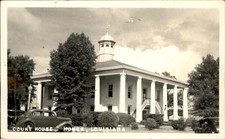 Homer LA Courthouse The Fox Company c1930s-40s Real Photo Vintage Postcard bhn picture