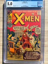 X-Men 2 1963 Marvel Comics CGC VG/F 5.0 2nd App X-Men 1st App Vanisher picture