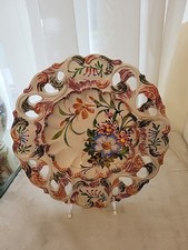 Beautiful Handpainted Decorative Plate Signed P.G. NOVE no Chips/ Cracks 8 1/2