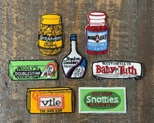 Vintage Lot Funny Humor Hippie Retro Novelty Iron-On Patches NOS 1970s picture