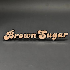 1PC Brown Sugar 3D Acrylic Badge - Car Truck Emblem Fender Sticker picture