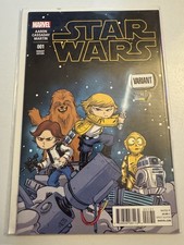Star Wars #1 (2015) Skottie Young Variant Marvel Comics picture