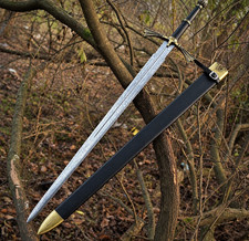 Game of Thrones Dark Sister Sword in Gold Finish – Handmade Carbon Steel Replica picture