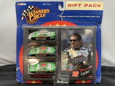 Bobby Labonte #18 Nascar Winner's Circle Framed Art & 3 1/64th Scale Cars NEW picture