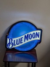 Blue Moon Beer LED Sign Man Cave Sign 20 in X 18 in  picture