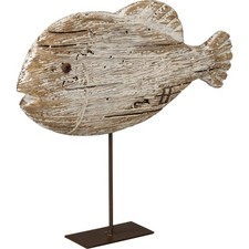 PBK Rustic Fish Sitter Statue for Home Decor,Sculptures & Figurines picture