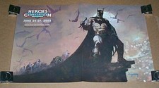 2005 Batman poster:Rare 17x11 DC Detective Comics NC Con Convention promo pin-up picture