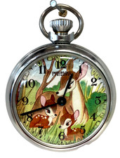 Rare 1959 Walt Disney Bambi Mother Pocket Watch Ingersoll Triumph Dollar picture