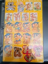 Vintage 1976  and 80s Hallmark Stickers and Giant Banner Sheet picture