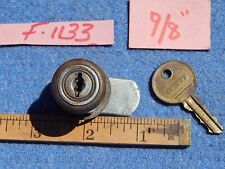 1937-1938 Wurlitzer Cabinet Lock 9/8 inch - Chicago Duo lock with key F 1133 picture