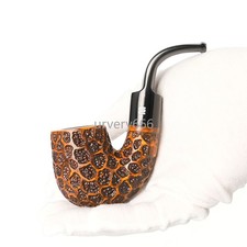 Hungarian Big Bend Tobacco Pipe Handcarved Pipe Briar Wood Pipe 9mm Pipe Channel picture