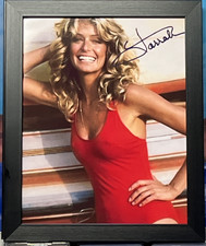 Farrah Fawcett 8x10 Framed Red Bathing Suit Photo Charlie's Angels Model Actress picture