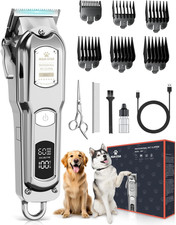 Dog Clippers for Grooming Thick Heavy Coats, All-Metal Body Low Noise Cordless R picture