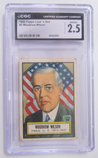 1952 Topps Look 'n See Woodrow Wilson #2 CGC 2.5 picture