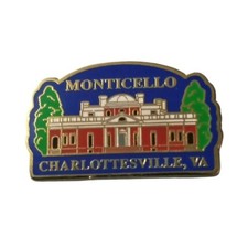 Monticello Charlottesville Virginia Scenic Travel Souvenir Pin picture