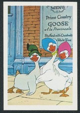 1972 THE ARISTOCATS WALT DISNEY DANISH CARD #111 THE GABBLES & UNCLE WALDO EX/MT picture