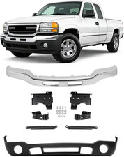 Front Bumper Face Bar+Lower Valance+Brackets 3-Part Split Design picture
