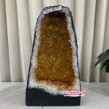 26LB Natural citrine geode quartz cluster crystal cathedrals specimen healing picture