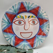 Rare DeSimone VTG Plate Art Pottery Ceramic 60s Italian Handprinted 10