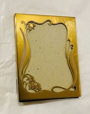Vintage Carr Brass Art Nouveau Frame Carr USA Floral Scrolls Cut-outs 3.5