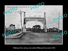 Wildwood New Jersey The Wildwood Crest Arch c1910 Large Historic Old Photo picture