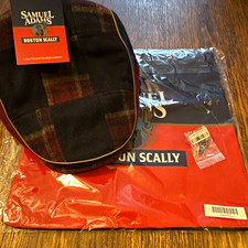 Samuel Adams Boston Scally Plaid Scally Cap Hat M/L w/ Tag Breweriana picture