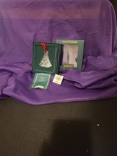 Marquis by Waterford Crystal Christmas Tree Ornament with Red Ribbon picture