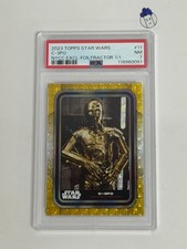 2023 Topps Star Wars New York Comic Con #SWBNY-11 C-3PO Foilfractor 1/1 PSA 7 picture