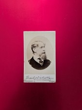 Charles DICKENS 1867 CDV Rookie Era London Stereoscopic Signature Card NICE picture