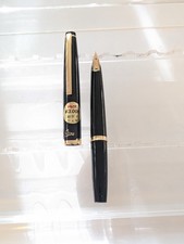 Vtg Nos Black Gt Pilot Elite Fountain Pen - 14k F Nib  picture