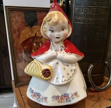 Vintage Hull Ware Little Red Riding Hood Cookie Jar 967 Patent Applied For picture