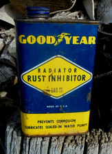 Vintage Goodyear 1 pint Radiator Rust Inhibitor Oil Can picture