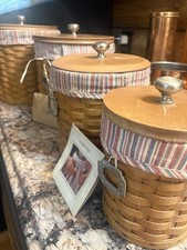 2006 Longaberger 4 Piece Canister Basket Set picture