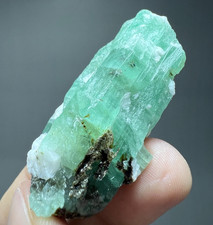 125ct Beryl Var  Natural Emerald Crystal w.Mica Mineral Specimen From Chitral picture