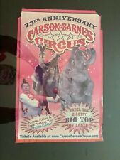 Vintage Carson Barnes Circus Poster 73rd Anniversary picture
