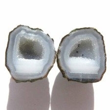 Tabasco - Tiny Mexican Baby Geode  Polished Halves for Jewelry * Display TAB563 picture