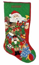 29” Large Personalized Embroidery ZACHARY Quilted XL Christmas Stocking picture