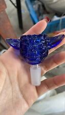 Primium 14mm Thick Glass Blue Yoda Bong Bowl for Water Filter Glass Bong picture