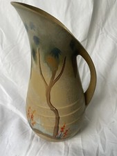 Vtg Hand painted Pitcher Made In England 10” READ picture