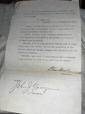 1901 Republican Club Of Brooklyn NY President McKinley Assassination Resolution picture