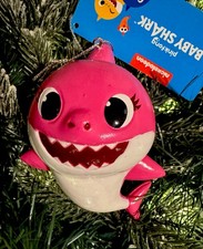 2026 Nickolodeon Pink PinkFong Baby Shark Christmas Tree Ornament New w Tag picture
