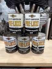 Lot 5 Harley Davidson Pre-Luxe Oil Cans Panhead Knucklehead Era Can picture