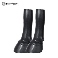 Smitizen Silicone Fake Black Horse Gloves Hoof For Halloween Party Fetish picture