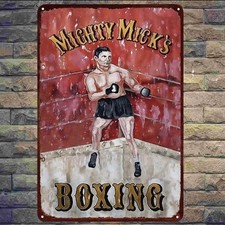 Mighty Mick’s Boxing Gym Rocky 12” Metal Sign picture