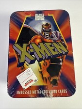 1996 Marvel Comics X-Men 5 Embossed Metal Collector Cards New/Sealed Mint picture