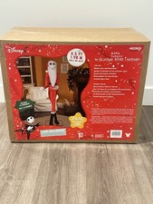 Disney Nightmare Before Christmas Santa Animated Jack Skellington Doll 6.5 Ft picture