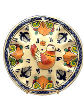 Italian Hand Painted Deviled Egg Plate With Chickens 9