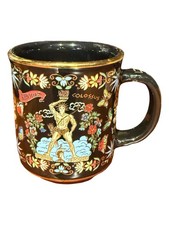 Decorative ceramic Mug with 24k gold plating from grease picture